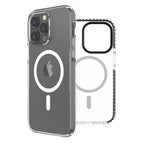 Funda Muvit Recycletek Magsafe Shockproof 3m Para Apple Iphone 14 Pro Max Transparente - Negra