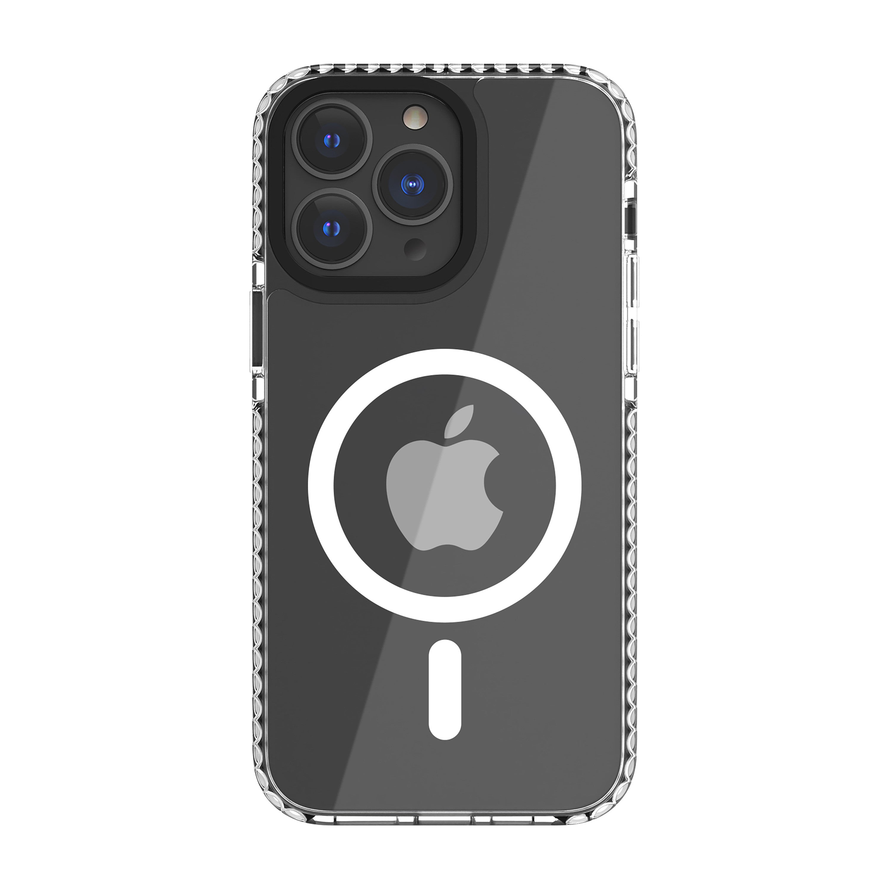 Funda Muvit Recycletek Magsafe Shockproof 3m Para Apple Iphone 14 Pro Max Transparente - Negra