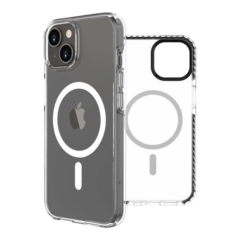 Funda Muvit Recycletek Magsafe Shockproof 3m Para Apple Iphone 14 Plus Transparente - Negra
