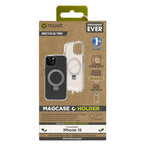 Funda Muvit Recycletek Magsafe + Soporte Para Iphone 15 Transparente