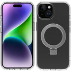 Funda Muvit Recycletek Magsafe + Soporte Para Iphone 15 Transparente