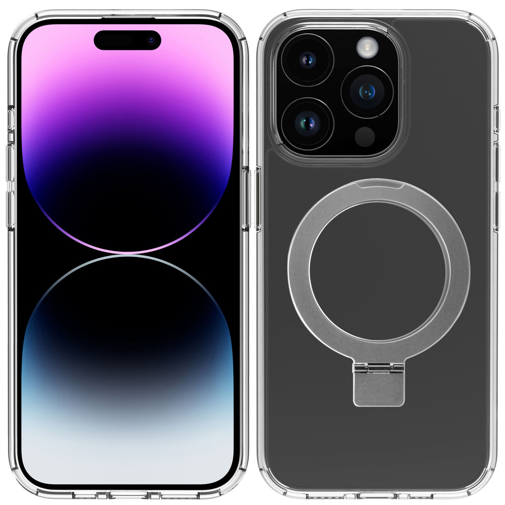 Funda Muvit Recycletek Magsafe + Soporte Para Iphone 15 Pro Max Transparente