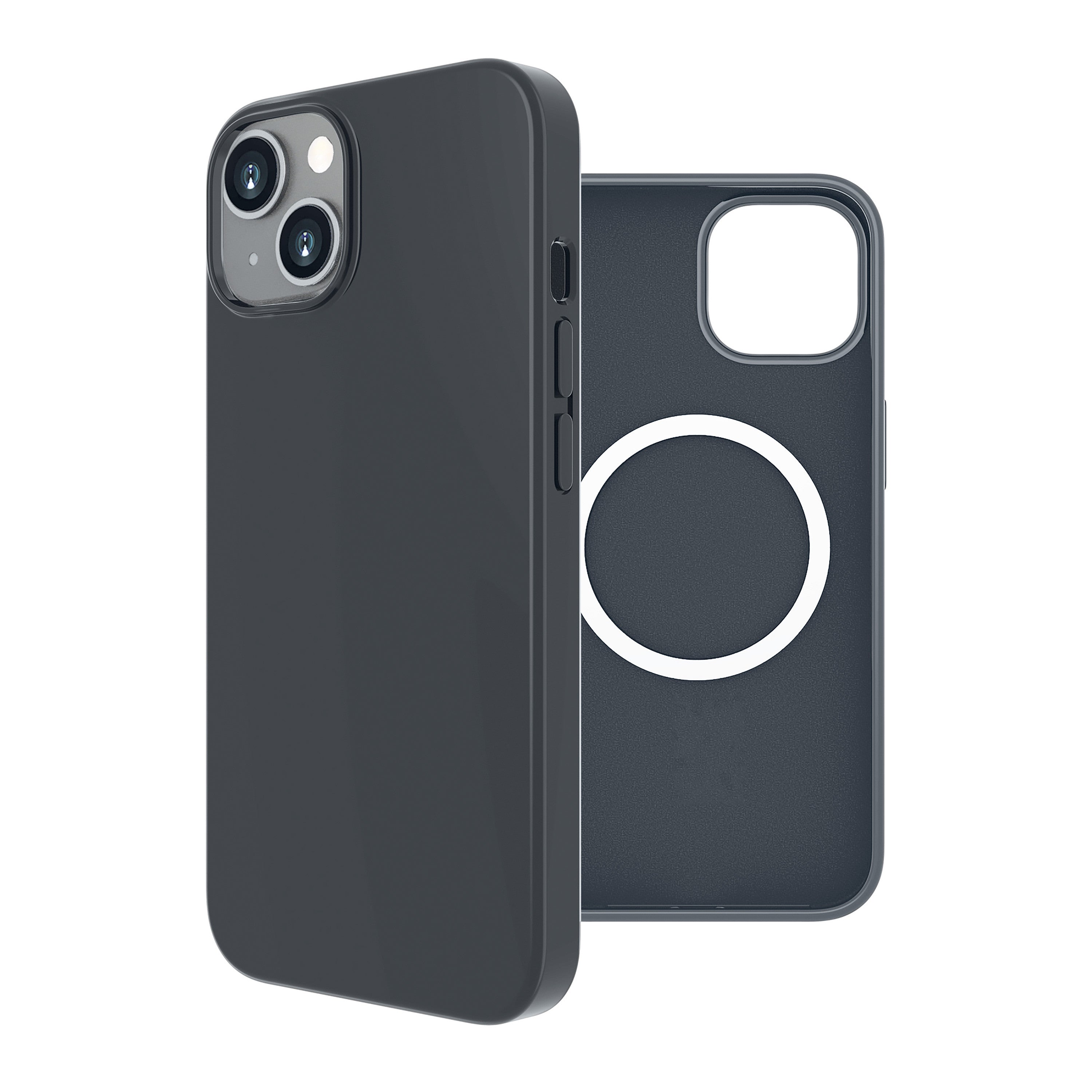 Funda Muvit Recycletek Liquid Silicone Magsafe Para Apple Iphone 14 Plus Negra