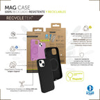 Funda Muvit Recycletek Liquid Silicone Magsafe Para Apple Iphone 14 Plus Negra
