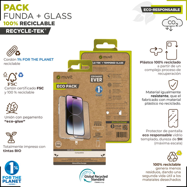 Funda Muvit Para Samsung Galaxy S24 + Protector De Pantalla Vidrio Templado Plano Main Image