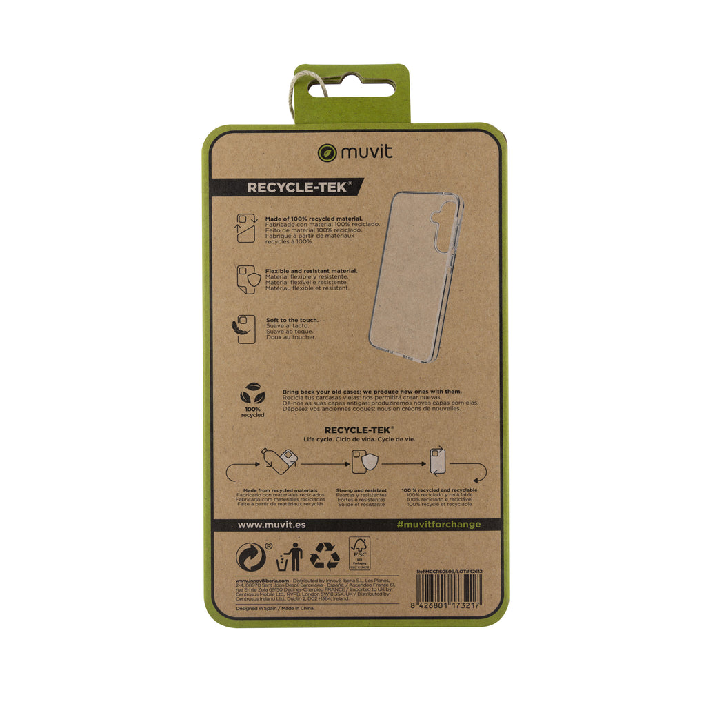 Funda Muvit Recycletek Para Samsung Galaxy A35 5g Transparente