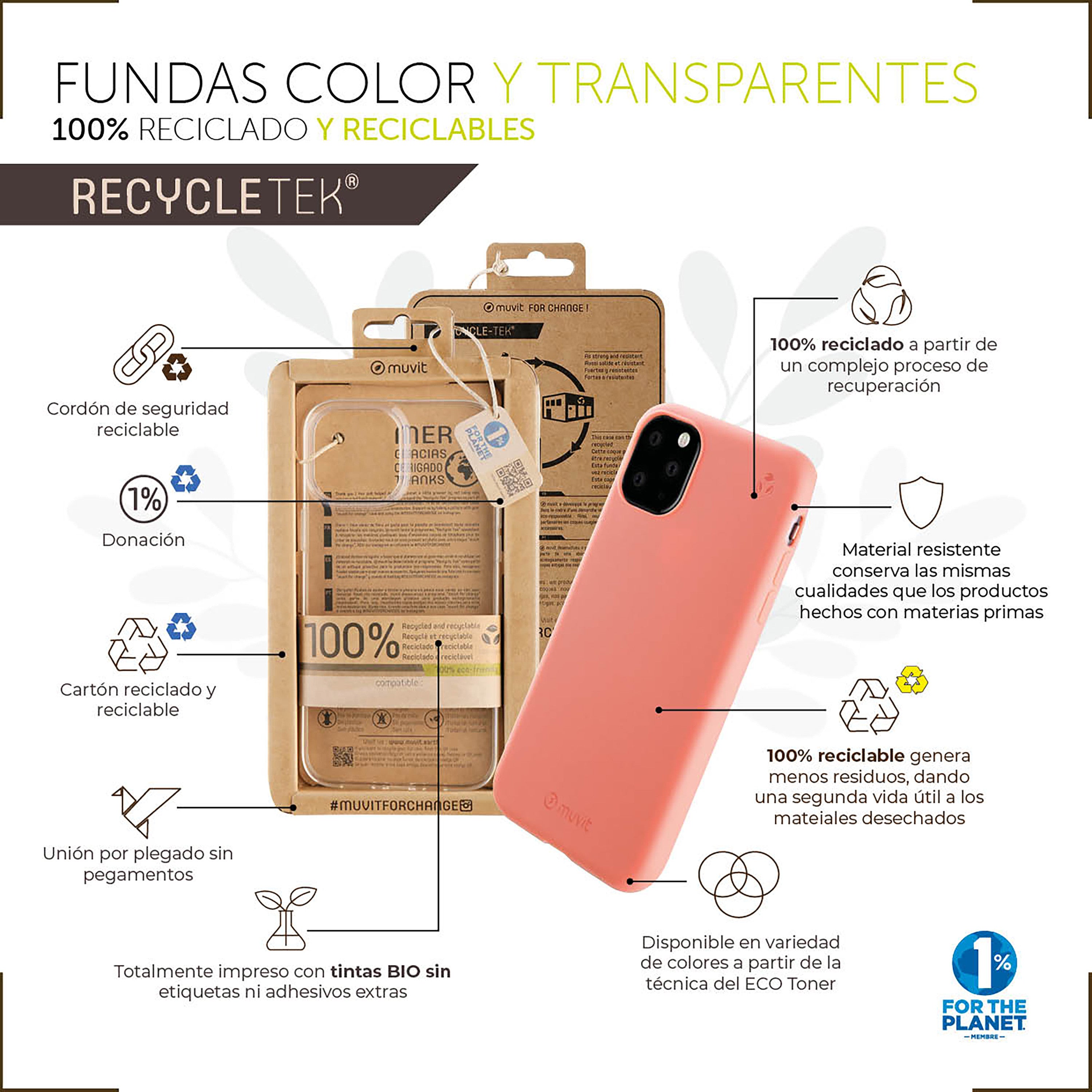 Funda Muvit Recycletek Para Samsung Galaxy A53 5g Transparente