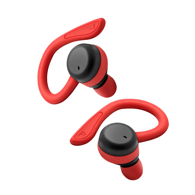 Auriculares Deportivos Phoenix Spartan Bluetooth 5.3 Manos Libres Accesorios Intercambiables Detalles En Rojo Main Image
