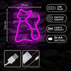 Lampara Forever Neon Led Cat Pink