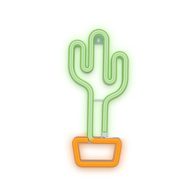 Lampara Forever Neon Led Cactus Orange Green Hover Image