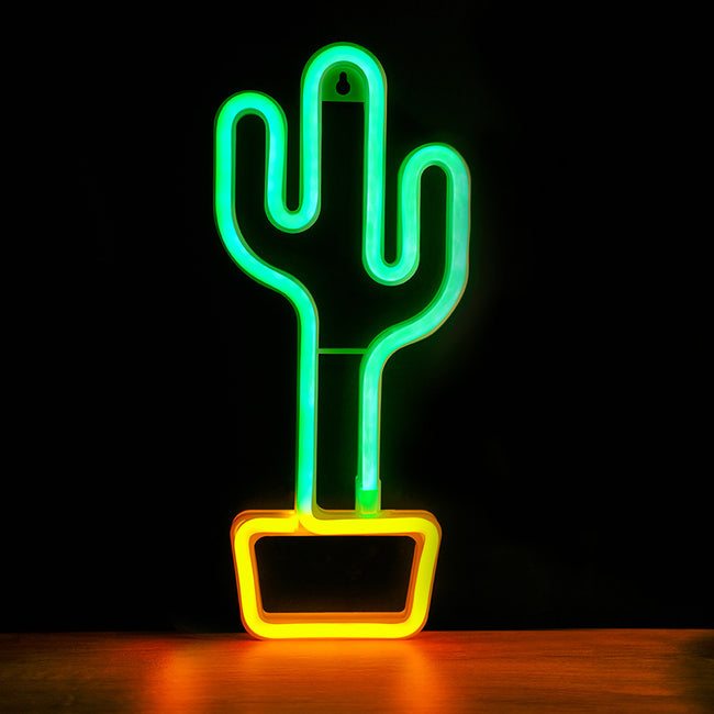 Lampara Forever Neon Led Cactus Orange Green Main Image