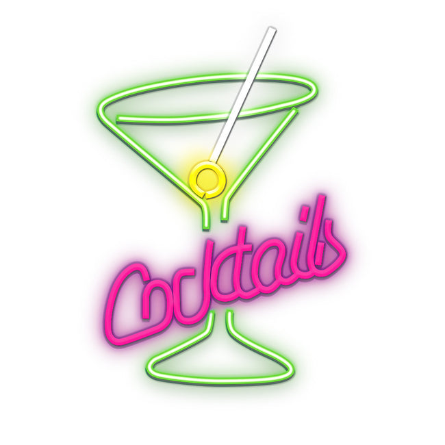 Lampara Forever Neon Plexi Led Cocktails Pink Green Hover Image