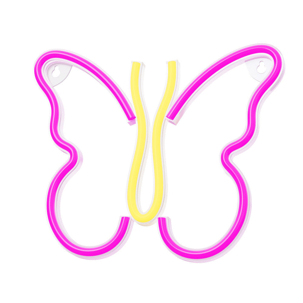 Lampara Forever Neon Led Butterfly Pink