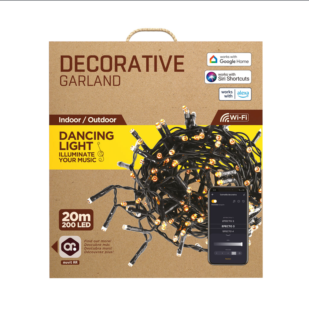 Guirnalda Luces Muvit Io Wifi Rgb 20m