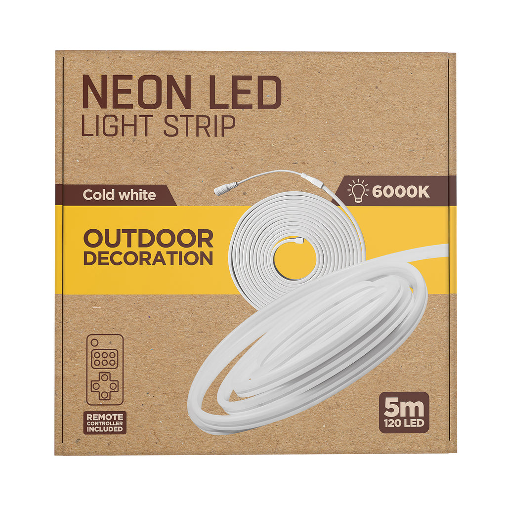 Tira Led Muvit Io Neon Ip65 6000w 5m Blanco Frio