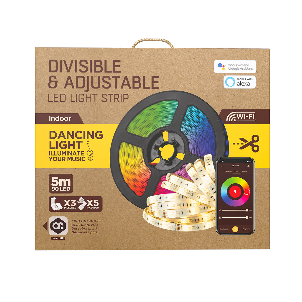 Tira Led Muvit Io Wifi Rgb+cct 5m