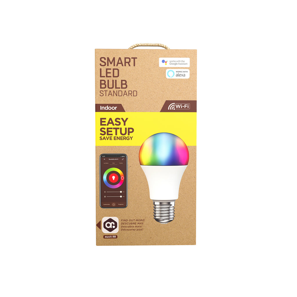 Bombilla muvit io a60 e27 8.5w rgb - Bombilla Inteligente