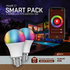 Bombilla muvit io a60 e27 9w rgb pack 2 unidades - Bombilla Inteligente