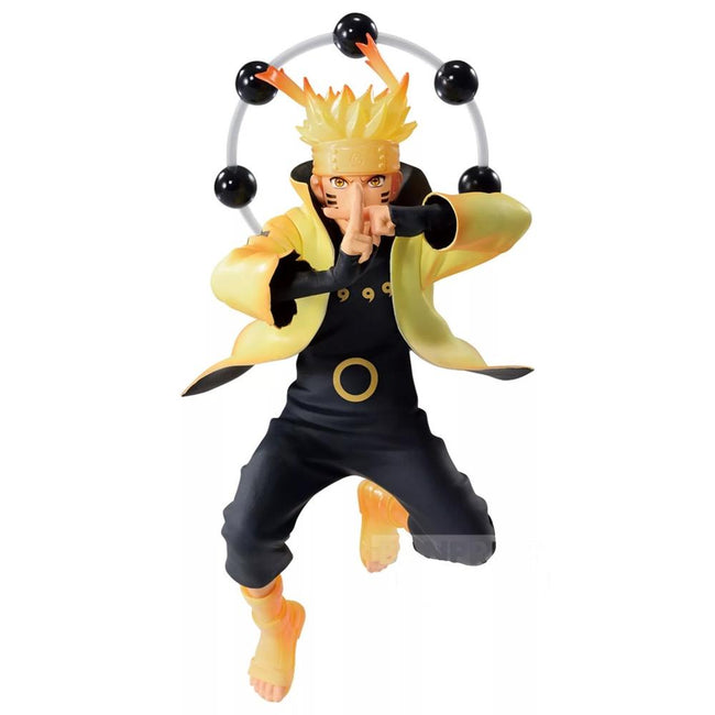 Figura Banpresto Naruto Shippuden Vibration Stars Naruto Uzumaki V Special 14cm Hover Image