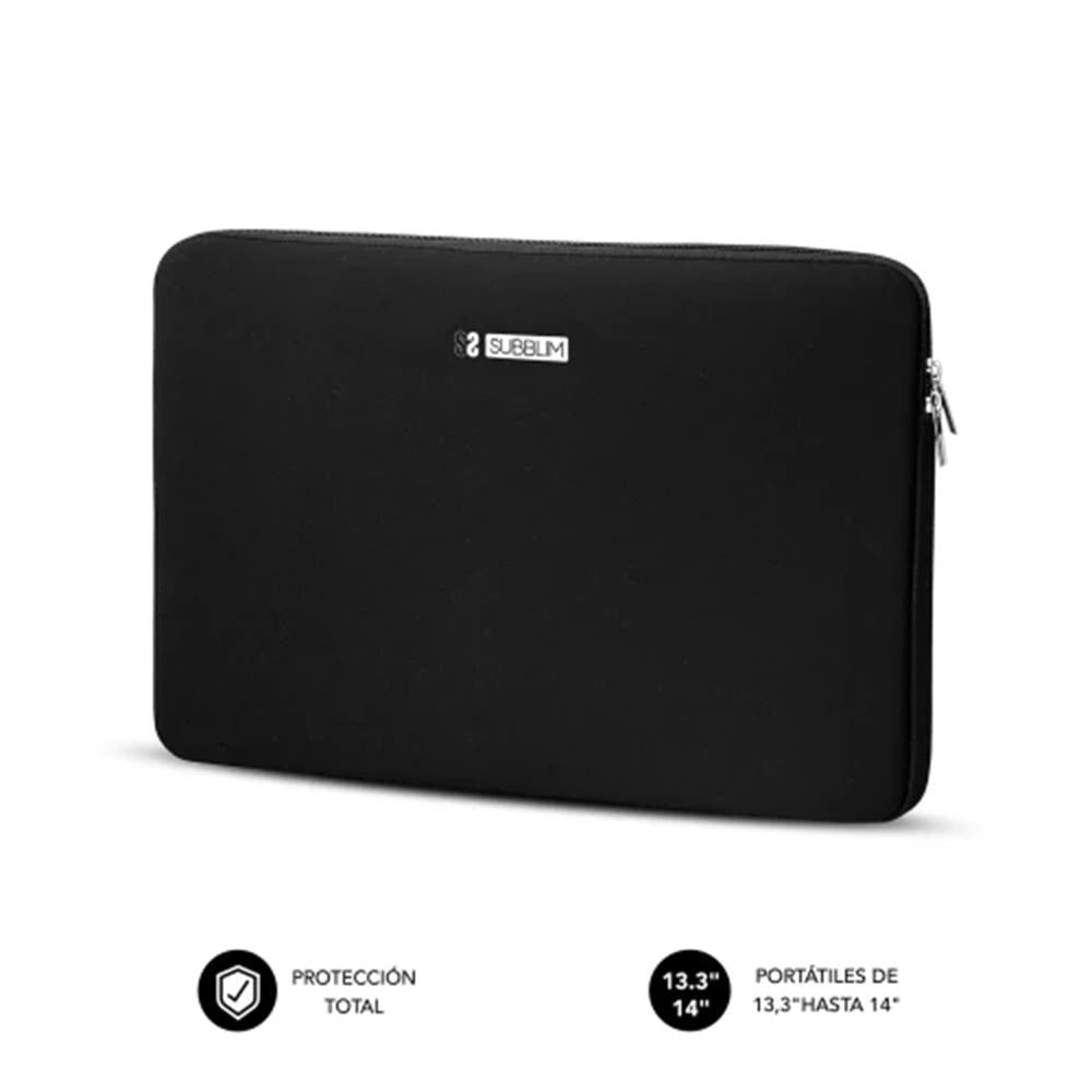 Funda Subblim Business Laptop Sleeve Neoprene V2 Para Portatil 15.6 Pulgadas Negro