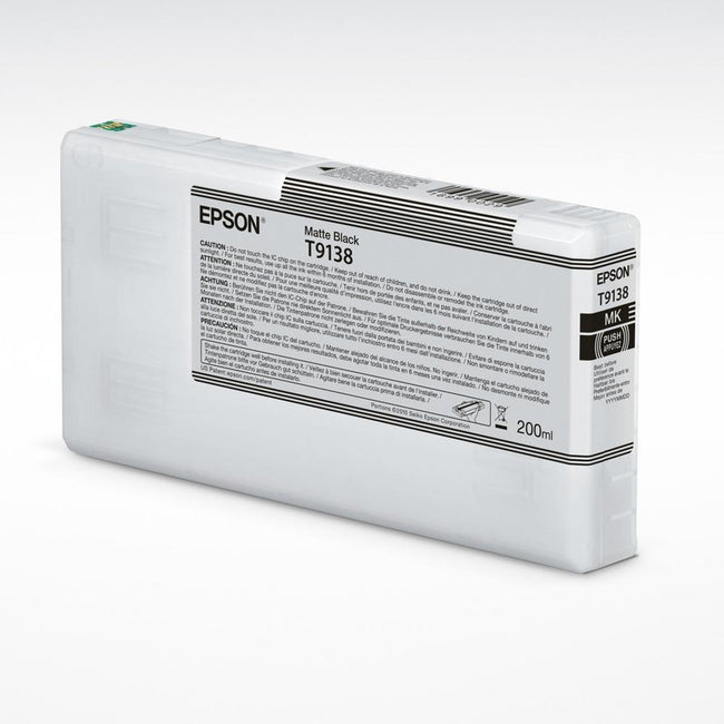 Cartucho Tinta Epson T9138 Negro Mate 200ml Hover Image