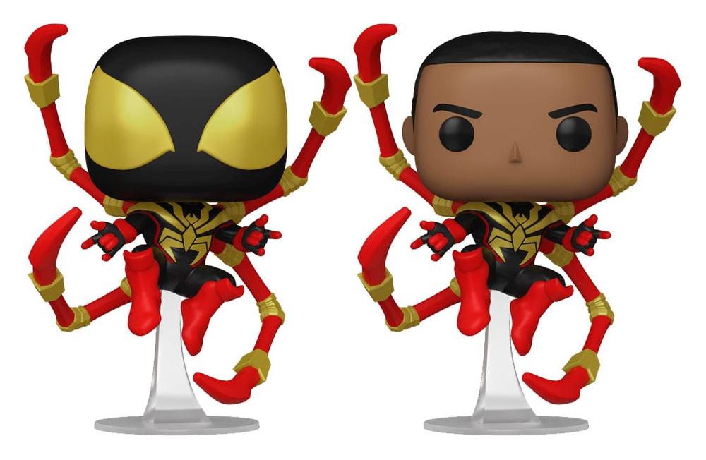 Funko Pop Marvel Spider - Man Comics Miles Morales Iron Spider W - Chase Aleatorio