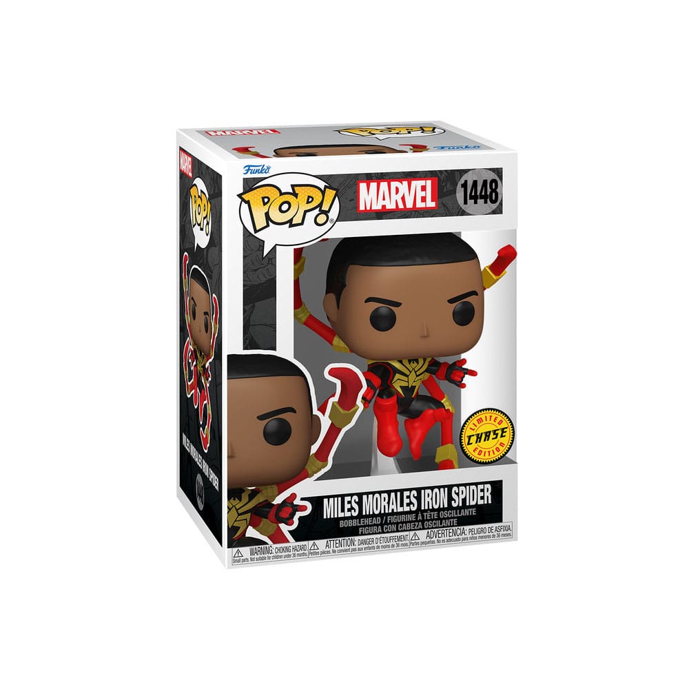 Funko Pop Marvel Spider - Man Comics Miles Morales Iron Spider W - Chase Aleatorio