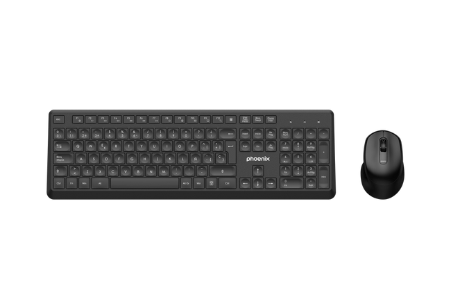 Phoenix Combo Teclado Multimedia + Ratón Inalámbrico Con Receptor Usb 1600dpi Hover Image