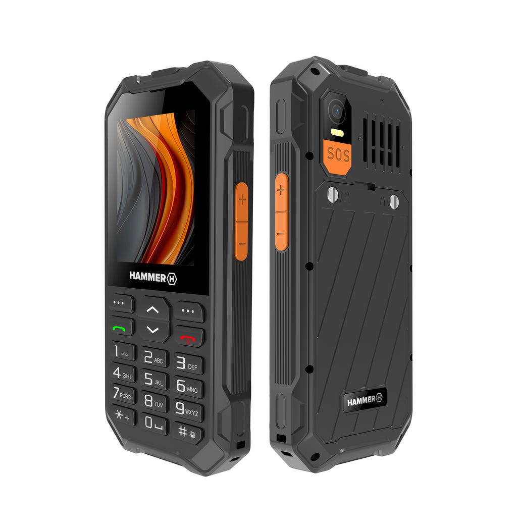 Telefono Movil Rugerizado Hammer 6 2.4 Pulgadas - 4g - Negro
