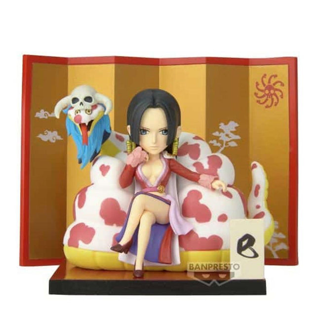 Figura Banpresto One Piece World Collectable Special Boa Hancock & Salome 6cm Hover Image