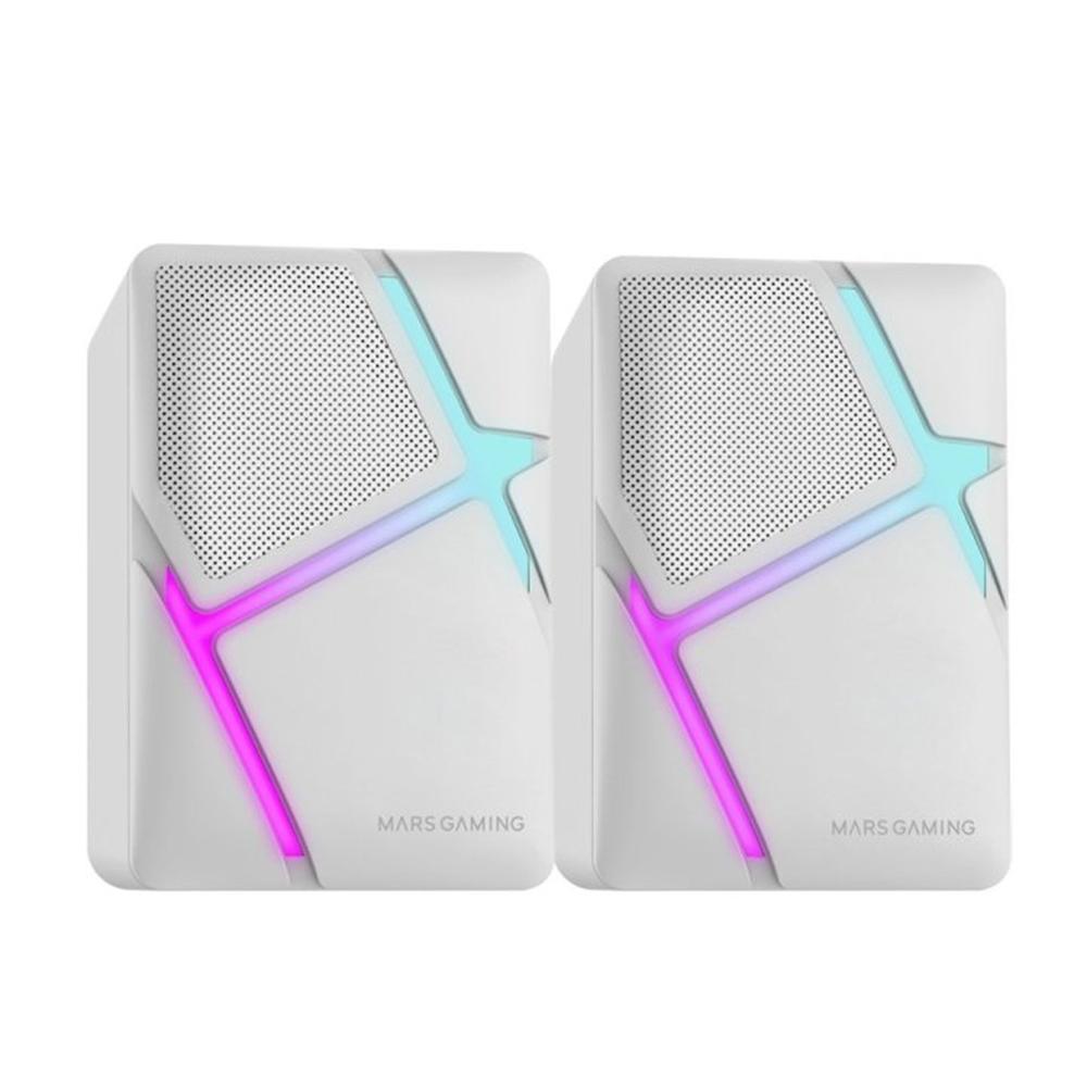 Altavoces Mars Gaming 2.0 Mshw Blanco