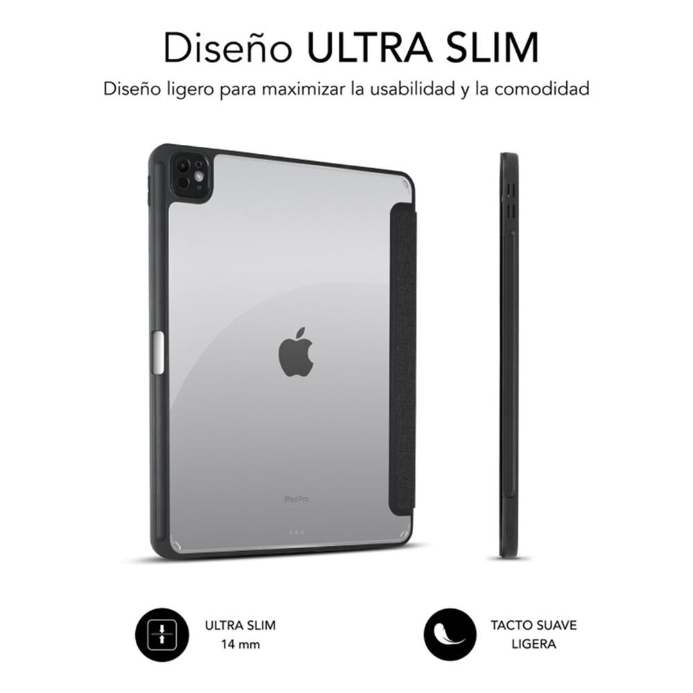 Funda Subblim Clear Shock Case Para Ipad Pro 12.9 Pulgadas 2024 Negro