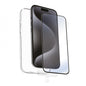 Funda Muvit Recycletek Para Apple Iphone 16 Transparente + Protector Cristal Templado Marco Negro