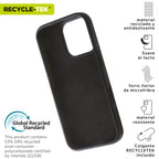 Funda Muvit Recycletek Liquid Silicone Para Apple Iphone 16 Pro Negra