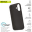 Funda Muvit Recycletek Liquid Silicone Para Apple Iphone 16 Negra