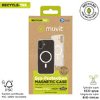 Funda Muvit Recycletek Magsafe Para Apple Iphone 16 Plus Transparente