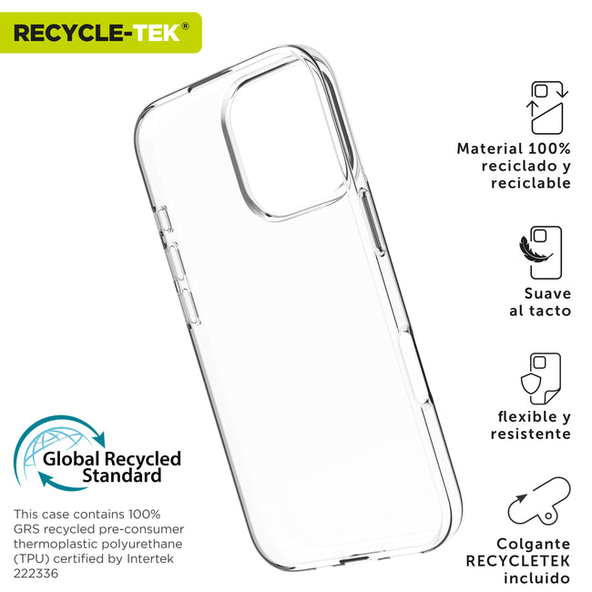 Funda Muvit Recycletek Para Apple Iphone 16 Pro Max Transparente Main Image
