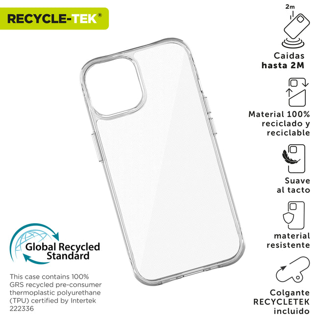 Funda Muvit Shockproof 2m Para Apple Iphone 16 Pro Transparente Main Image