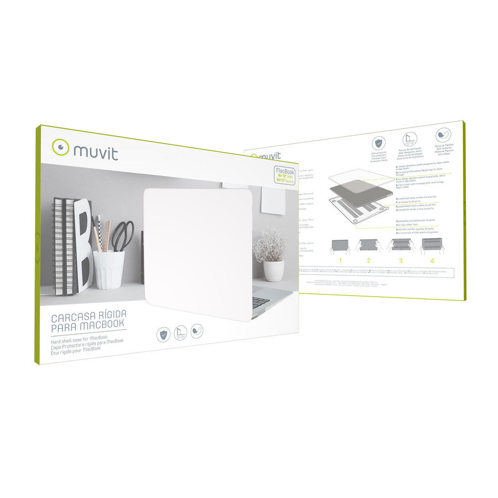 Funda Muvit Para Apple Macbook Air 13 Pulgadas Touch Id - Air 13 2020 Transparente