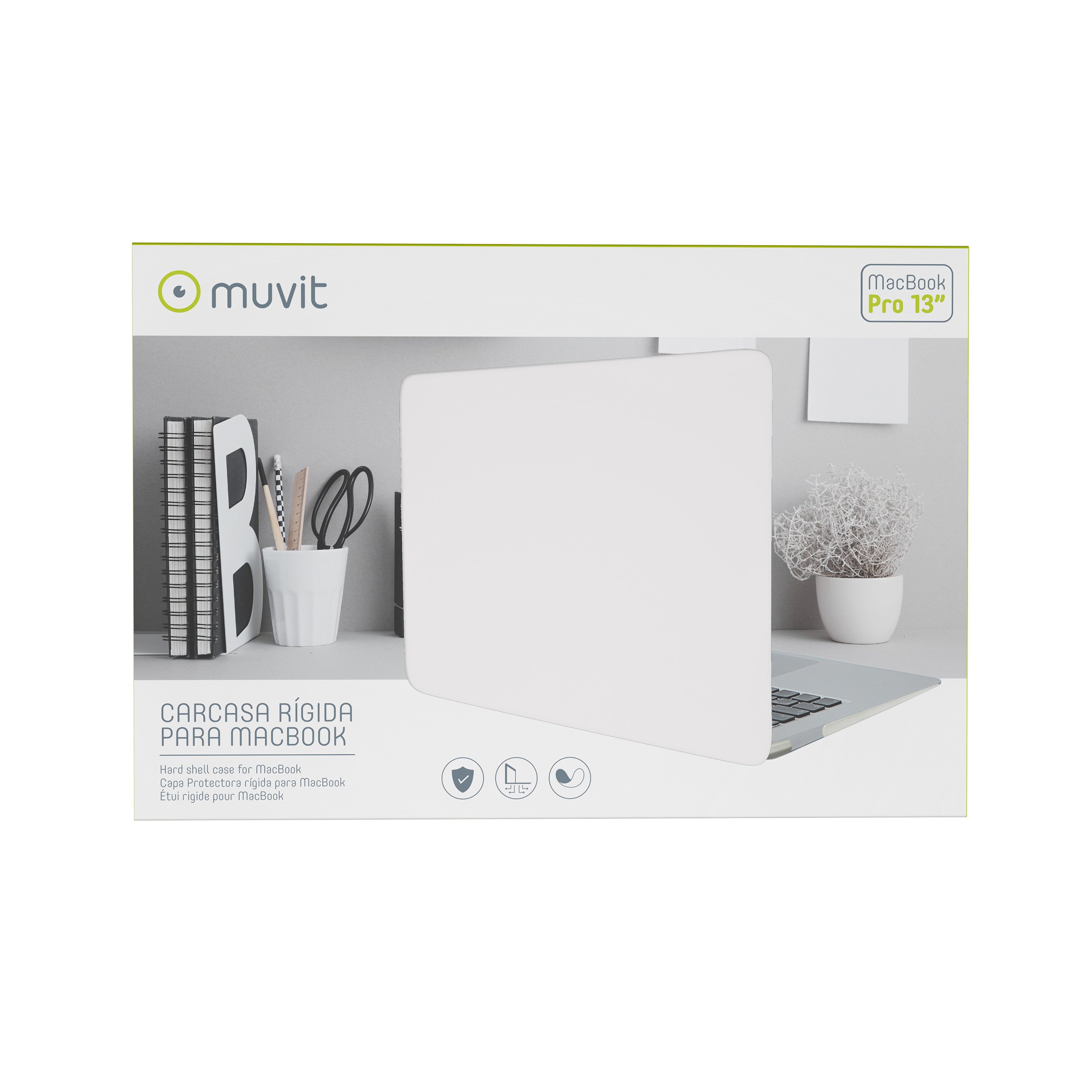 Funda Muvit Para Apple Macbook Pro 13 Pulgadas Transparente