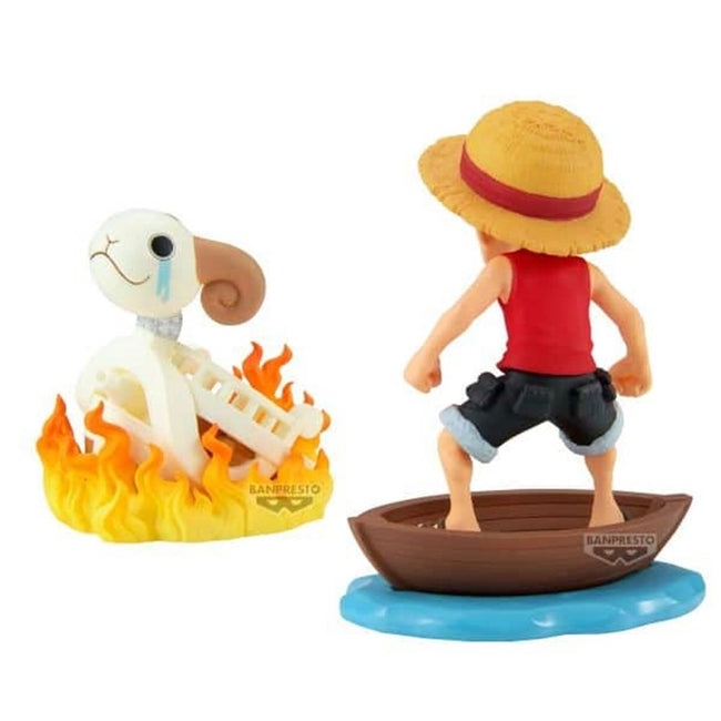 Figura Banpresto One Piece World Collectable Figure Log Stories Monkey.d.luffy & Going Merry 8cm Hover Image