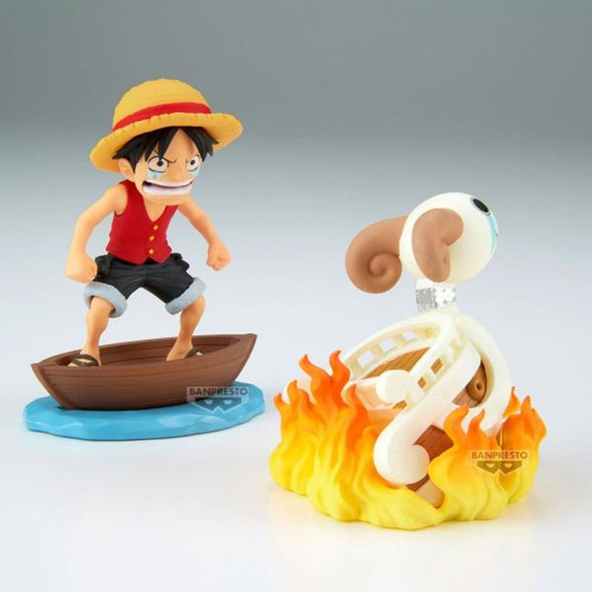 Figura Banpresto One Piece World Collectable Figure Log Stories Monkey.d.luffy & Going Merry 8cm Main Image
