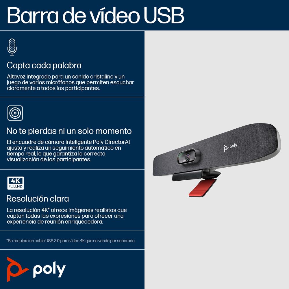 Webcam Poly Studio 30 4k Uhd