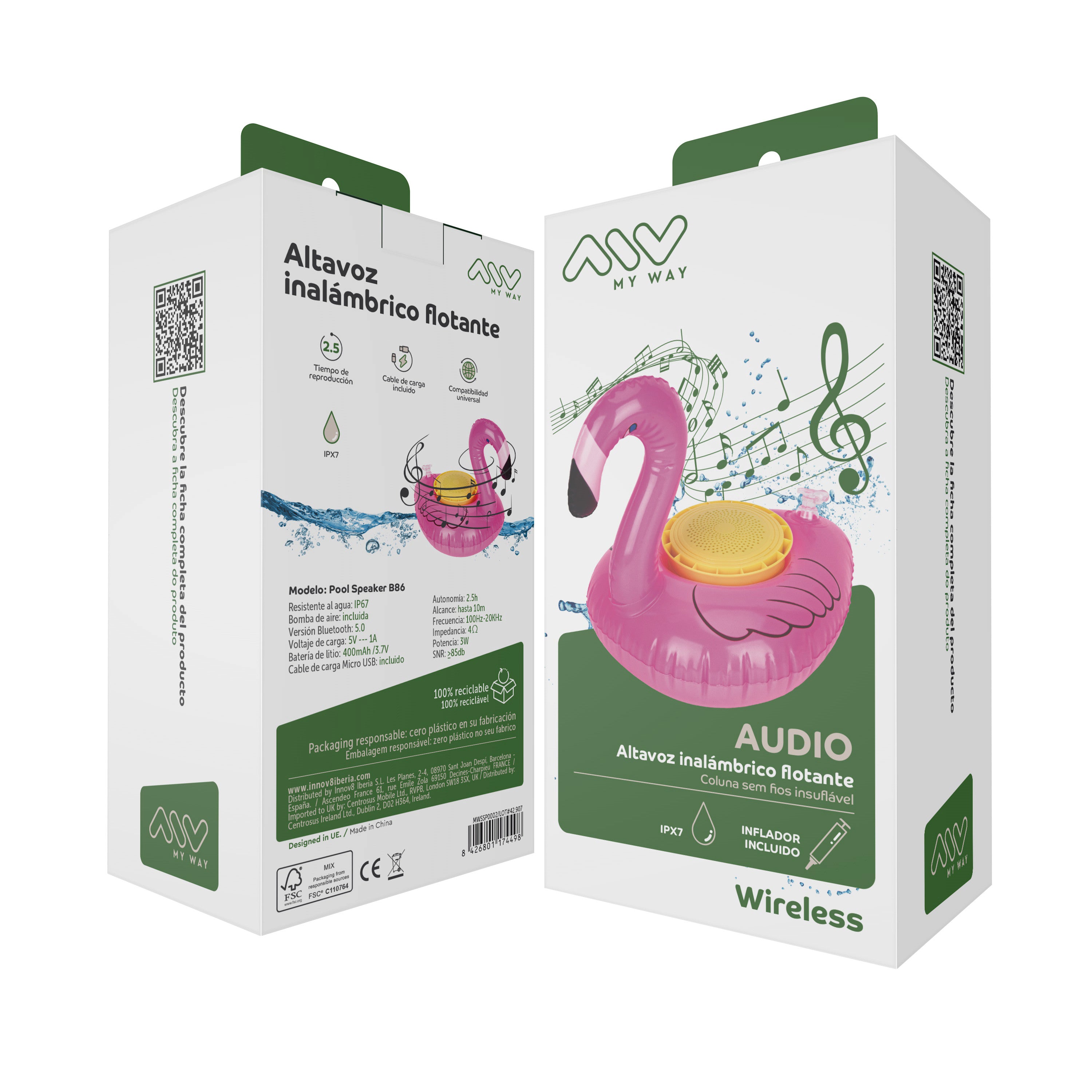 Altavoz Myway Flotante Flamenco