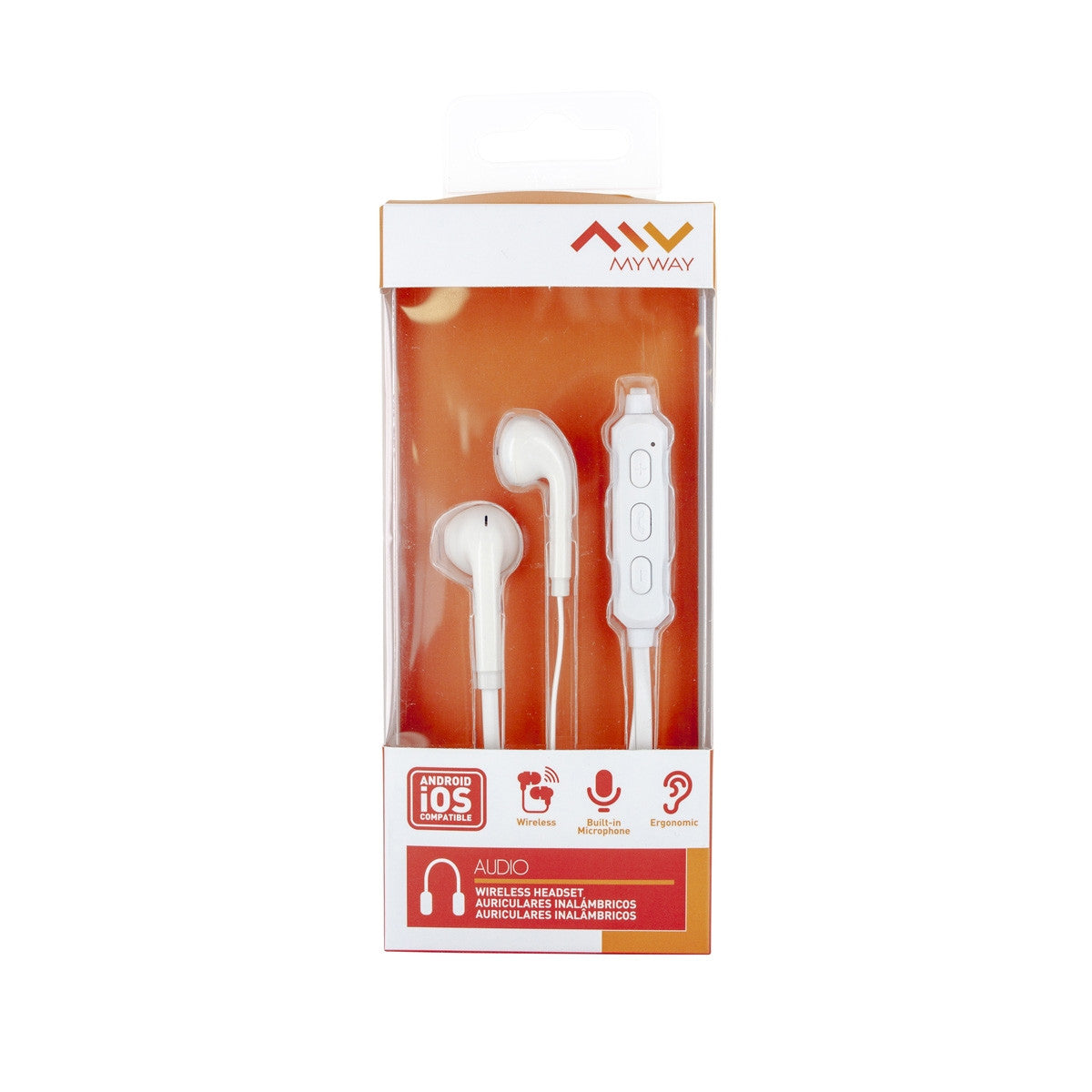Auriculares Myway Mwhph0023 Inalambrico Blanco