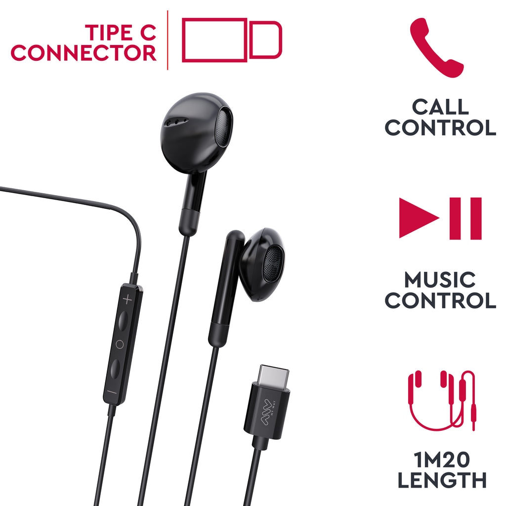 Auricualres Myway Mwhph0033 Negro