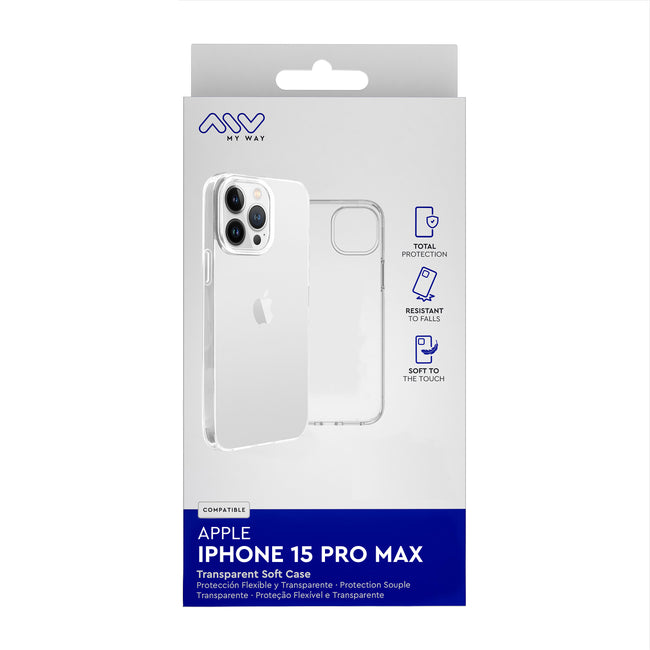 Carcasa Myway Para Apple Iphone 15 Pro Max Transparente Hover Image