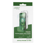 Carcasa Myway Para Apple Iphone 16 Pro Transparente + Protector Pantalla Cristal Templado
