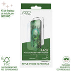 Carcasa Myway Para Apple Iphone 16 Pro Max Transparente + Protector Pantalla Cristal Templado