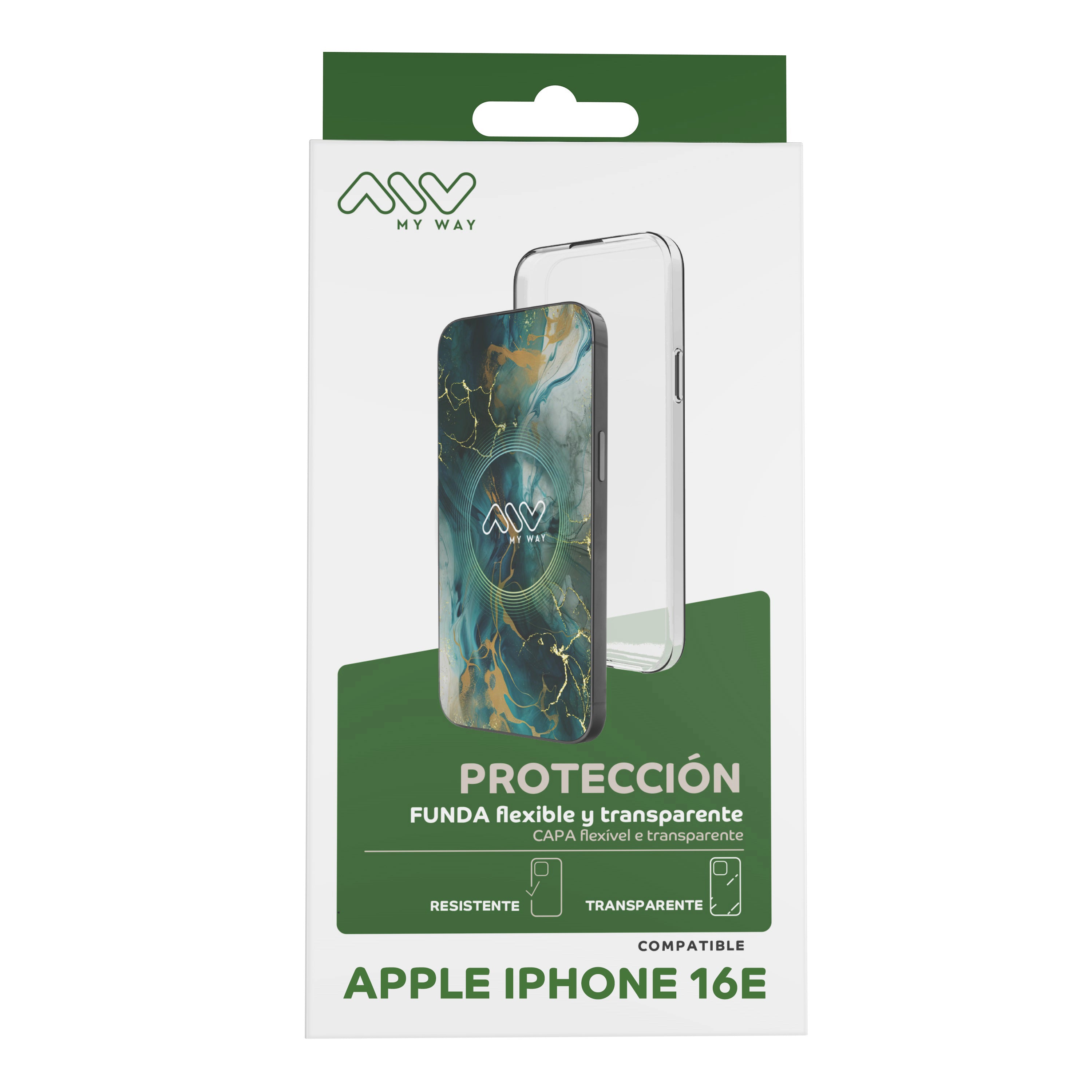 Carcasa Myway Para Apple Iphone 16e Transparente